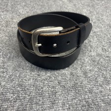 Levi  s Men  s Brown Genuine Leather Belt Silver Buckle Size 34