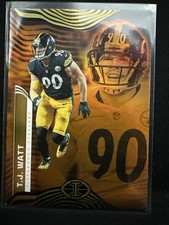 Rare 2022 Panini Illusions ORANGE PARALLEL # 85 T.J. WATT PITTSBURGH