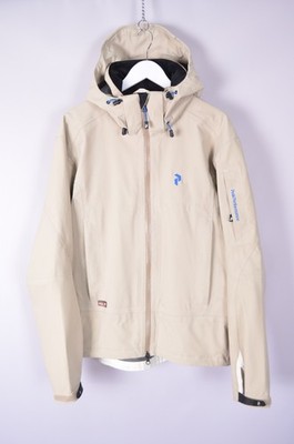 Mens Peak Performance Trango J. Gore-Tex Soft Shell Recco Beige Jacket Size M