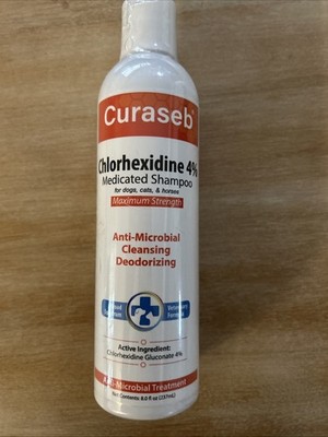 Cursaseb Chlorhexidine 4% Medicated Shampoo - Dogs, Cats; Horses Cleansing