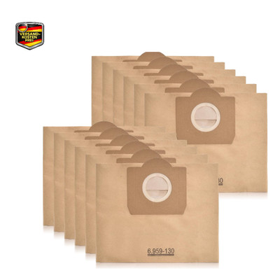 Staubsaugerbeutel WD3 10 Stück Kärcher Filtertüten Papierfilter