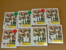 1987 Topps BASEBALL ALL STAR GAME COMMEMORATIVE 22 CARD SET LOT OF 8 SETS