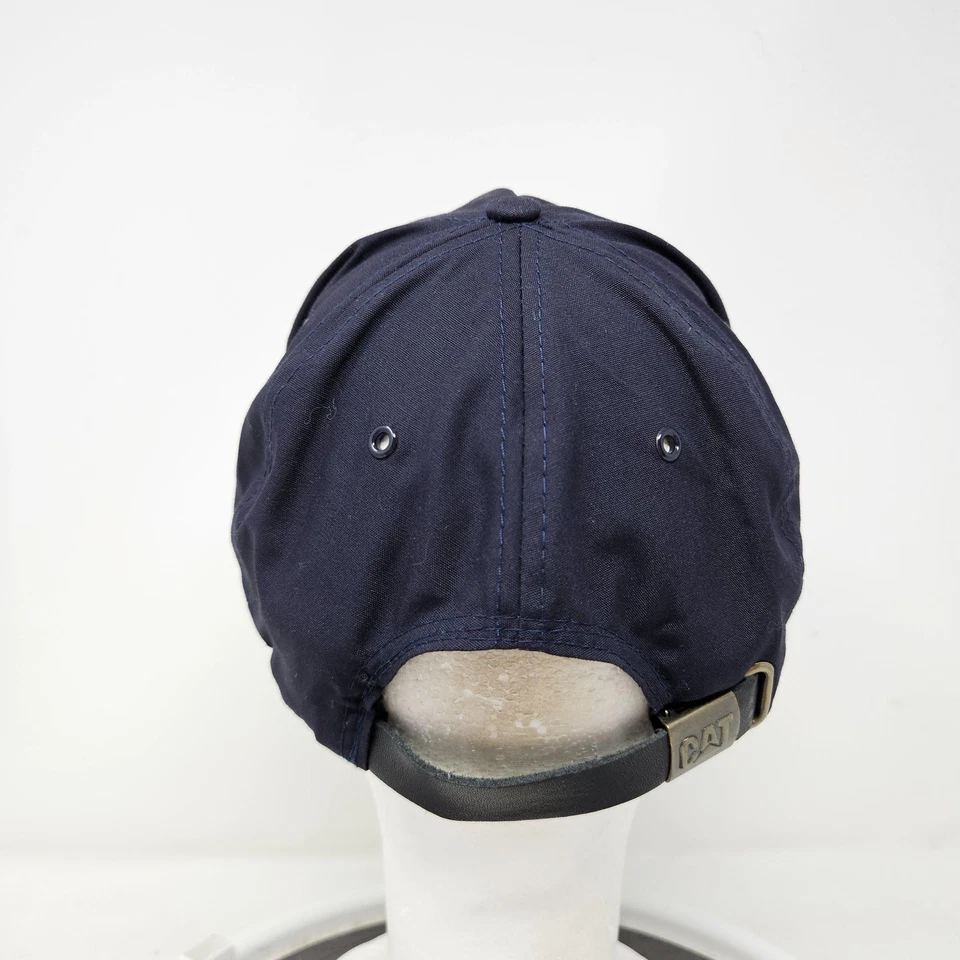 Chapéu Caterpillar alça traseira azul marinho VIP bordado corda folha dourada masculino - Imagem 4 de 4