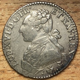 1777 1/5 d'écu Bayonne Louis XVI