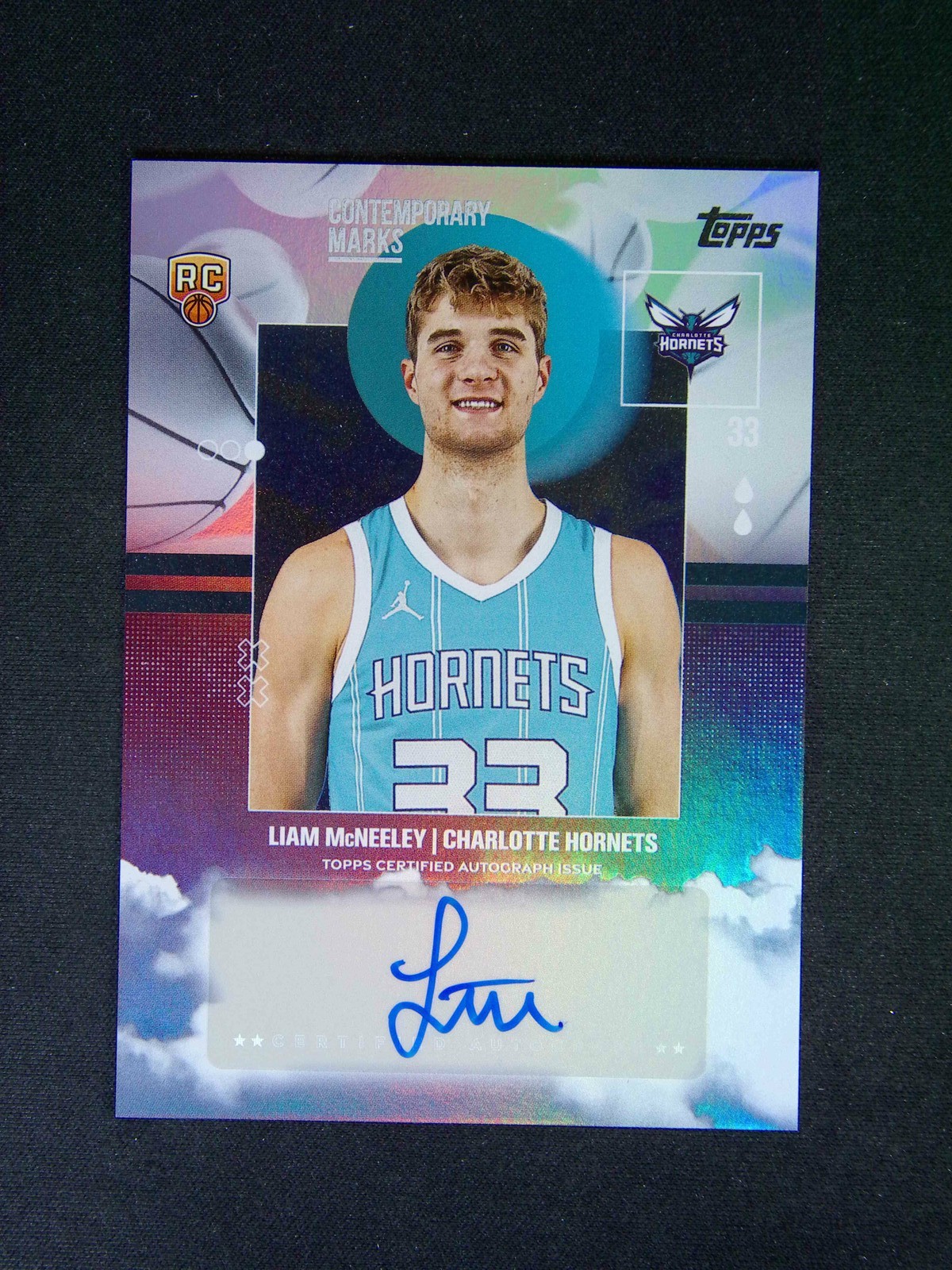 2025-26 Topps Flagship Liam McNeeley RC Rookie Contemporary Marks Auto Rainbow