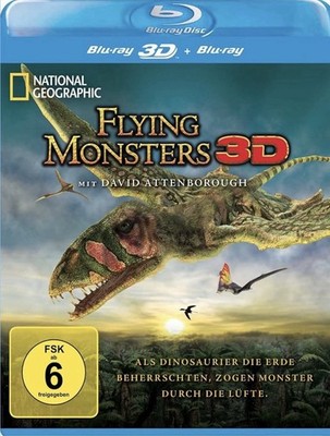 Flying Monsters 3D Blu Ray * National Geographic * David Attenborough * wie neu