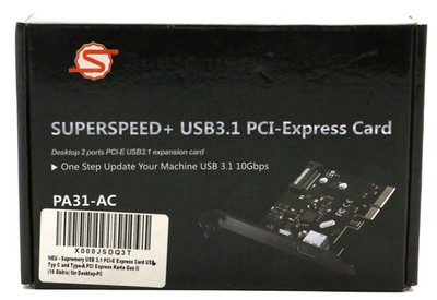 Superspeed + USB3.1 PCI-Express Karte PA32-AC NEU OVP /PV225