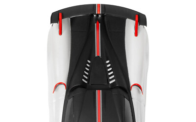 Voiture Slot Scalextric Pagani Huayra BC Roadster - Échelle 1:32, Finition Métallisée Blanc Perle, ARC AIR