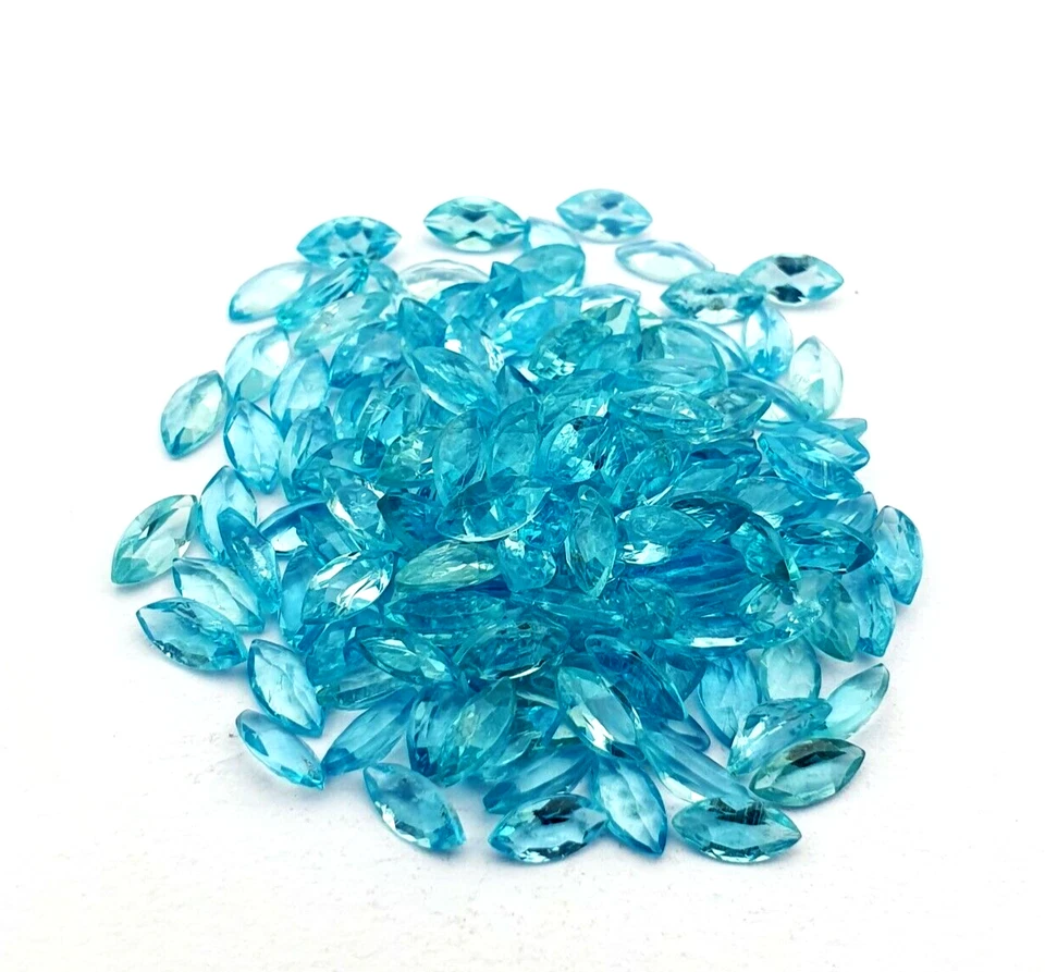 Natural Apatite Marquise Cut Loose Gemstone Lot 39 Pcs 3*6 MM 10 CT - Image 2 of 4