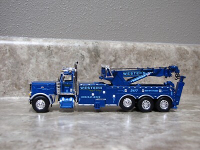 DCP 1/64 Blue Western Distributing 389 Peterbilt Rotator Wrecker