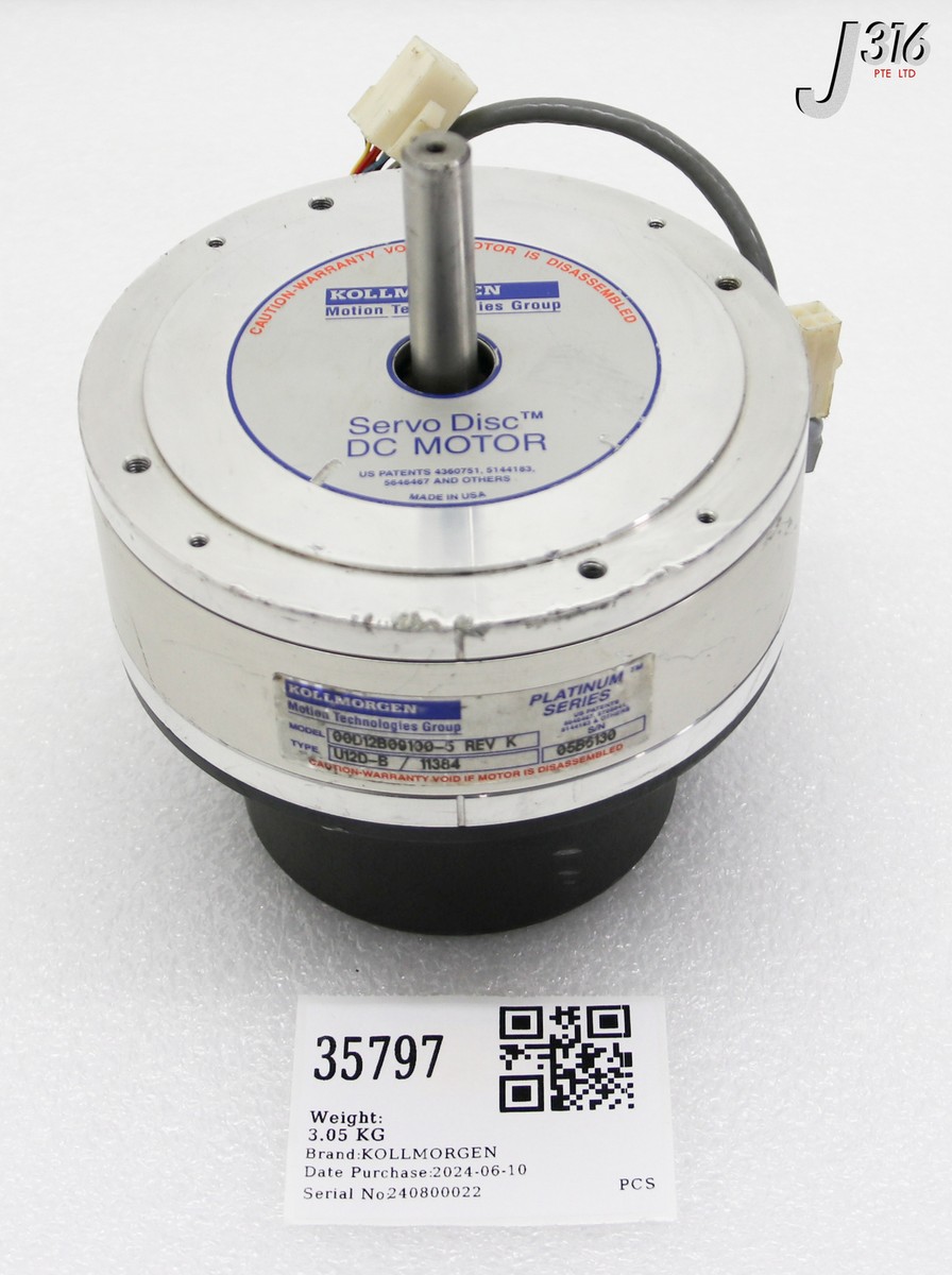 35797 KOLLMORGEN SERVO DISC DC MTR, PLATINUM SERIES, U12D-B/11384