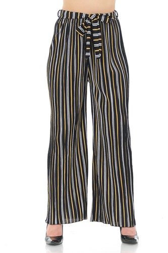 Auline Collection Womens Accordion Pleated High Waisted Wide Leg Palazzo Pants - Picture 42 of 44