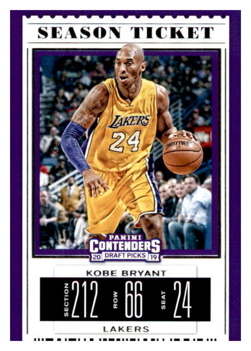 2019-20 Contenders Draft Picks Season Ticket #32 Kobe Bryant LA