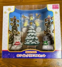 Sylvanian Families Epoch White Christmas PERSIAN CAT TRIPLET Calico Critters