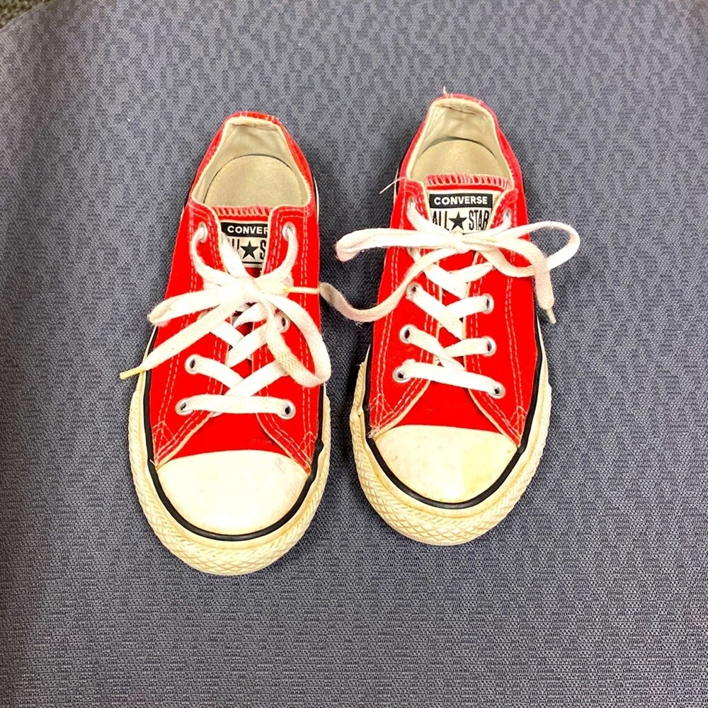 Red converse junior hotsell