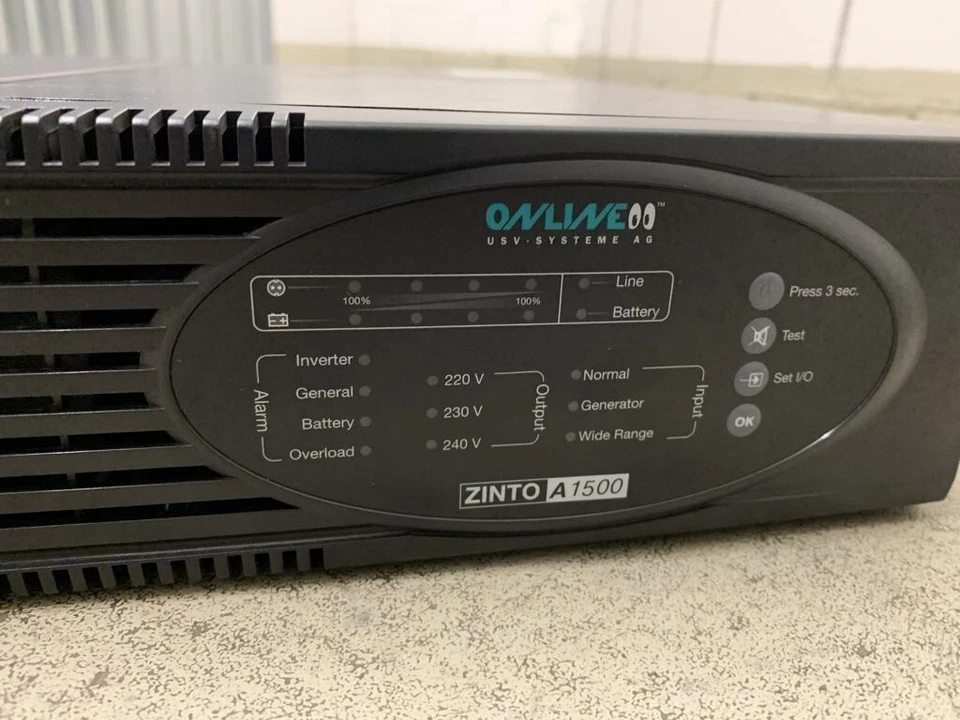 Online USV ZINTO A 1500 | 48 Vdc | 12V 7,2 Ah | 4 Batterien - Bild 3 von 4