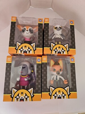 Aggretsuko Lot 4 Action Vinyls Gori Washimi Ookami Tsunoda Loyal Subjects NIP
