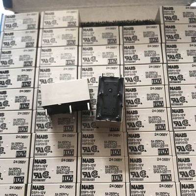 5Pcs   DSP1-12V 12VDC Power Relay 5A 250V 6Pins #A6-34