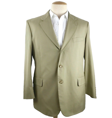 BROOKS BROTHERS Sport Coat Jacket Blazer Mens Size 45R Cotton Poly