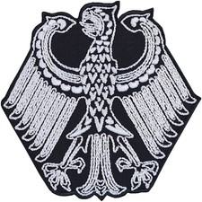 Deutschland Aufnäher: Bundesadler Aufbügler Germany Patch Eagle Applikation