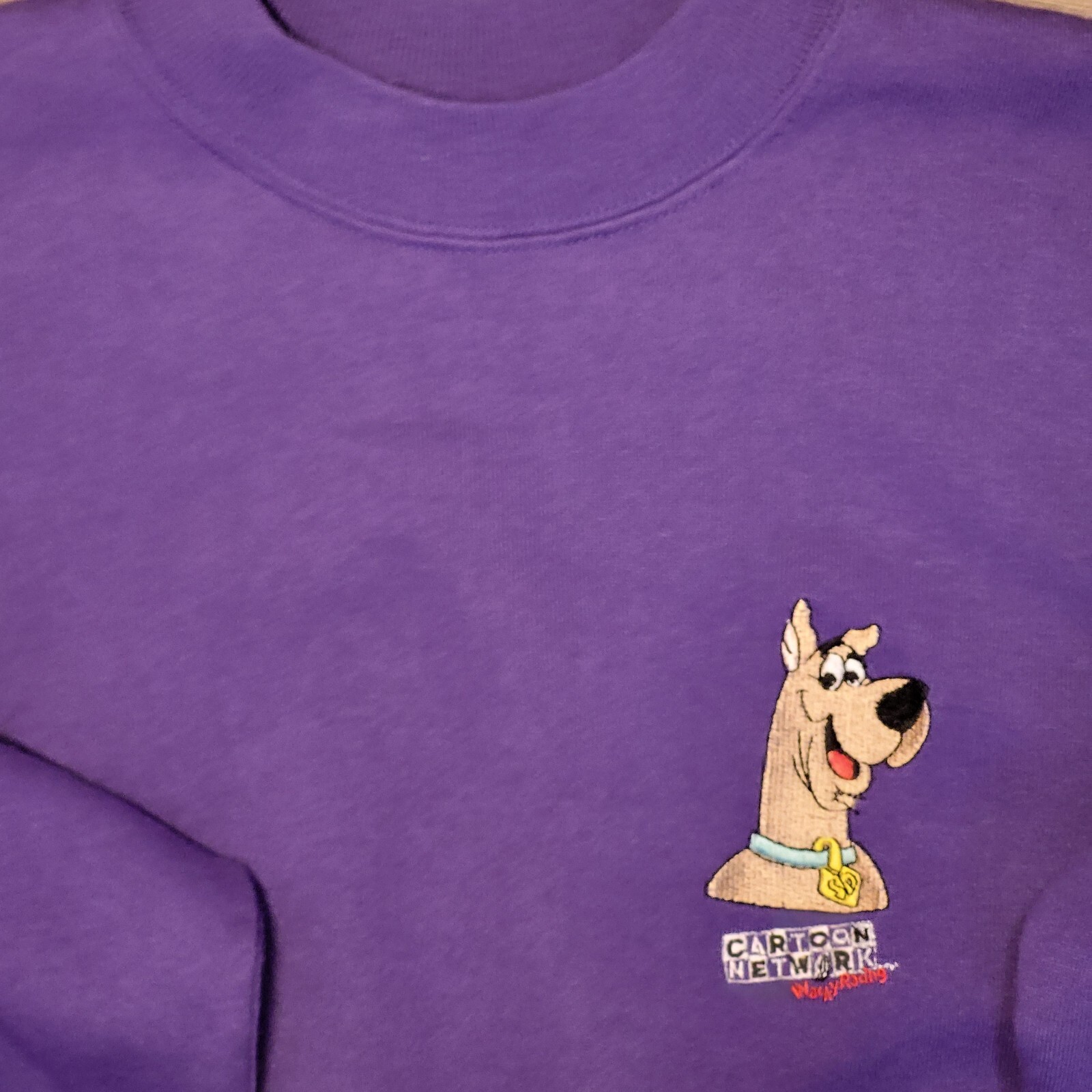 Vintage Scooby Doo Cartoon Network Purple Crewneck Sw… Gem