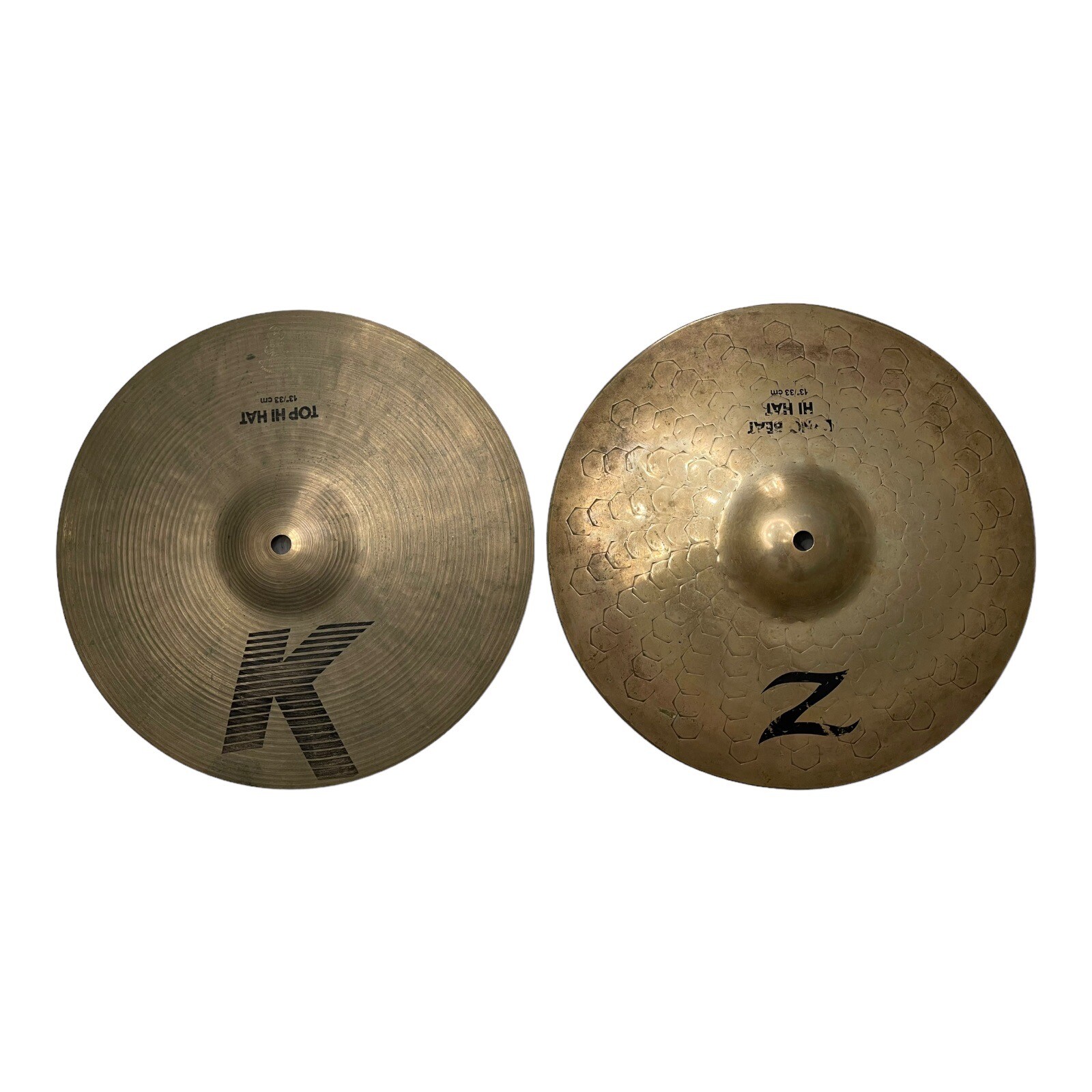 Zildjian K/Z Hi Hats 13” Cymbals (Pair) Legendary Vintage Sound And