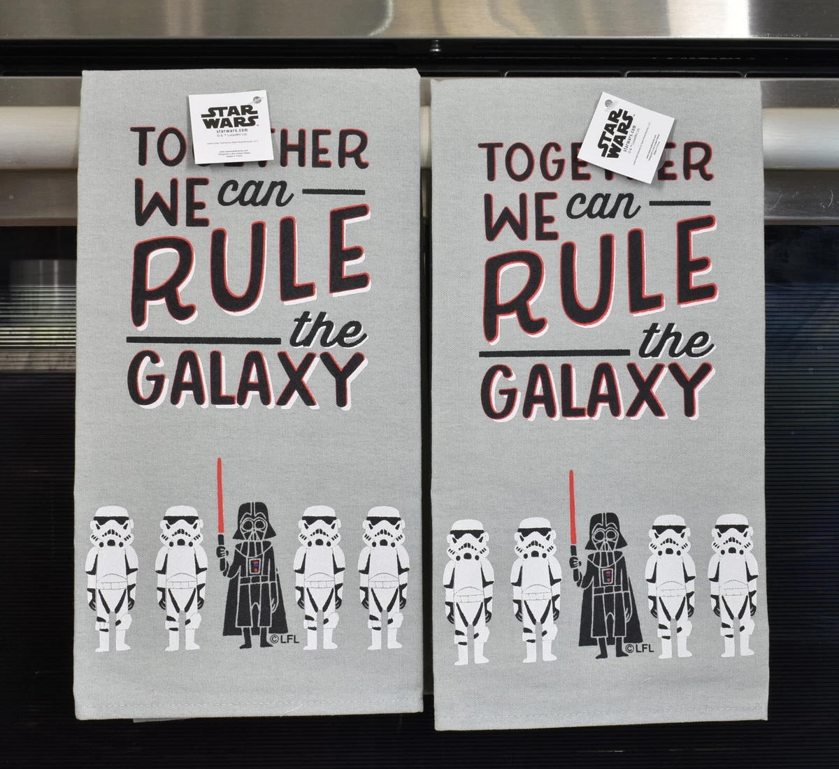 Star Wars Kitchen Towels Together We Can Rule the Galaxy Darth