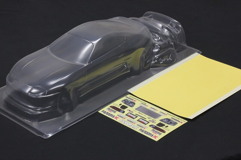 PANDORA RC Toyota スープラ JZA80 クリアボディ RC 1/10 Toyota Supra JZA80 Clear Body Set Unpainted Pandora