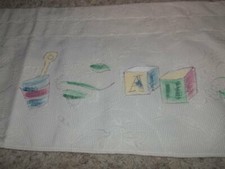 Beautiful KIDSLINE 13 x 77" each Pair of Valances Nursery Kids Cream