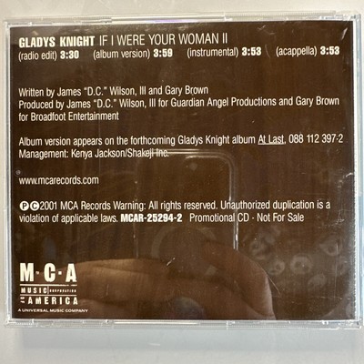 Gladys Knight If I Were Your Woman II CD Promo Single | eBay