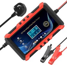 Automatic Car Battery Charger 12V 6A Fast Charger Smart Pulse Repair AGM/GEL UK