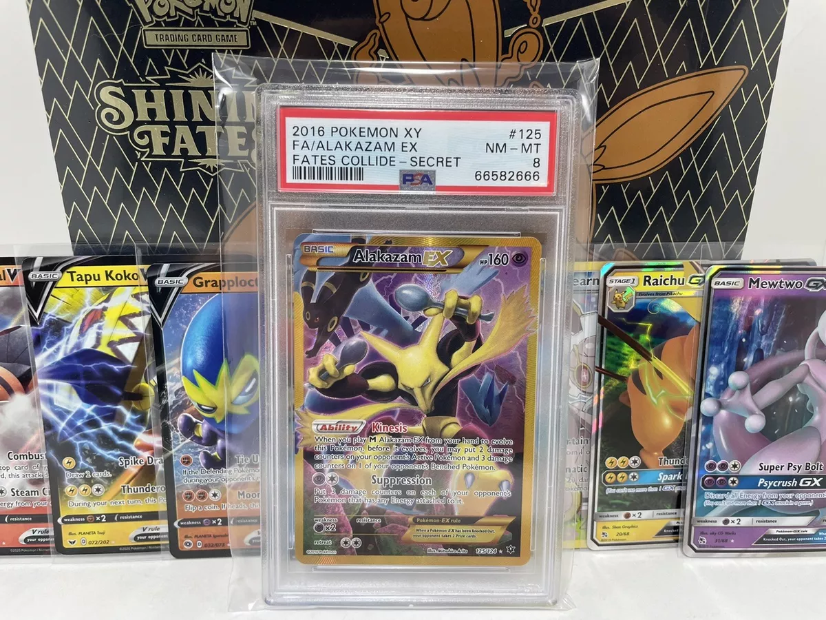  Pokemon - Alakazam-EX (125/124) - XY Fates Collide - Holo :  Toys & Games