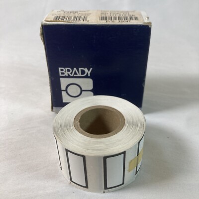 BRADY Bradymarker Label CL-111-619-BK Wire Marking Labels | Roll of 500 each
