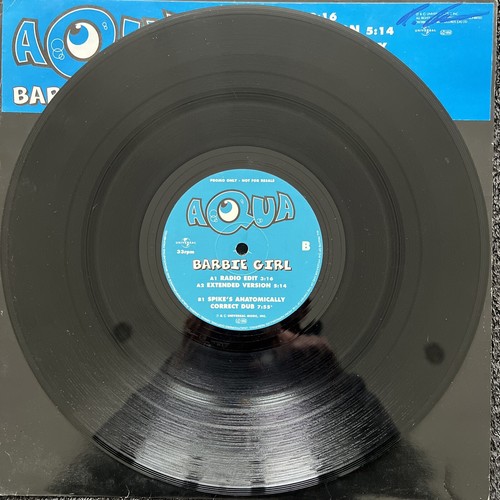 Aqua – Barbie Girl (Radio/Extended/Dub) 12'' Vinyl PROMO 1997 CLEANED/TESTED VG+ - Picture 5 of 7