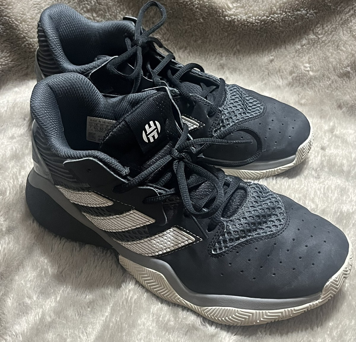 Adidas James Harden Bounce Stepback Core Black Basketball Shoes LVL029002  Mens