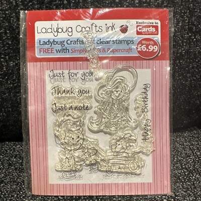 Marienkäfer Basteltinte Clear Stamp Set NEU Kartenherstellung