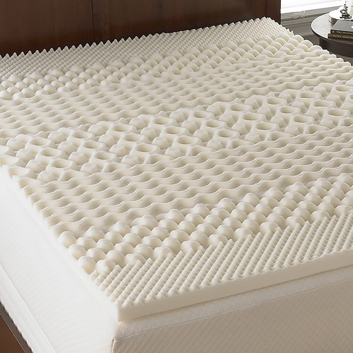 (4 pack) 1.25" 7-Zone Foam Mattress Topper, Twin/Twin-XL - Picture 5 of 9
