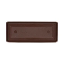 Novelty Plastic Flower Box Tray - 18" Brown