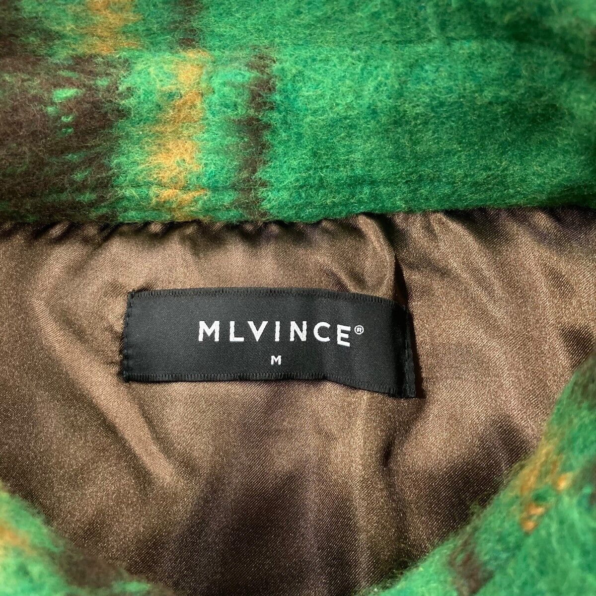 Mlvince Oversized Check Jacket Shirt Green Size M 261224 Mlvince Oversized Check Jacket Shirt Green Size M 261224