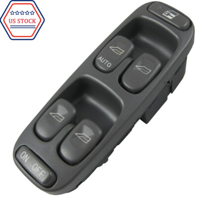 Master Power Window Switch Front LH Driver Side NEW For Volvo 1998-2000 S70 V70