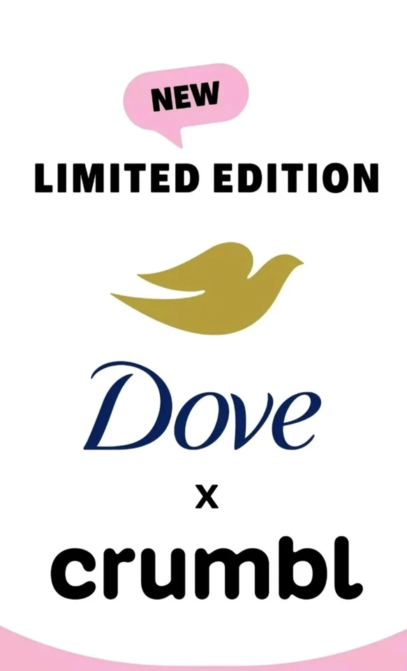 NEW Limited Edition Dove x Crumbl Body Scrub Strawberry Crumb Cake, 15oz - Image 4 of 4