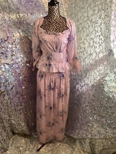 Loveshackfancy Fifi Top & Matching Falune Skirt Juicy Plum Sz Large NWT