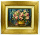 Oil Painting Roses from About 1920 Signed