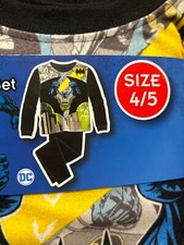 NEW/ 2PC Sleepwear Set Boys 4/5 Flannel Batman