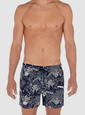 $120 HOM Men's Blue Tropic Beach Swim Trunks Shorts Size XL