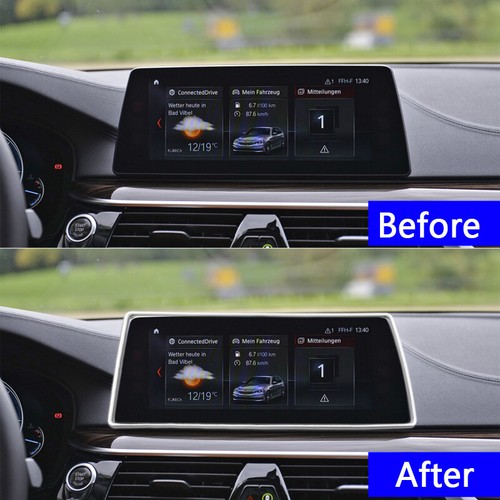 For BMW 5 Series G30 G38 Center Console Navigation Screen Frame Decoration Trim - Picture 5 of 5