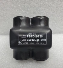 ILSCO PBTD-2-750 Insulated Multi Tap 2-Port Dual Sided Connector