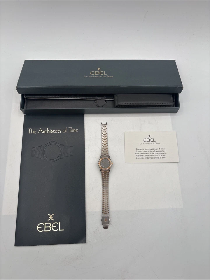 Raro Reloj Ebel Mujer - Resistente al Agua, Acero Inoxidable con Batería Nueva Foto 2 de 4