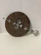 Vintage Jackes-Evans Mfg 8” Inch Cast Iron Wood Stove Damper Flue