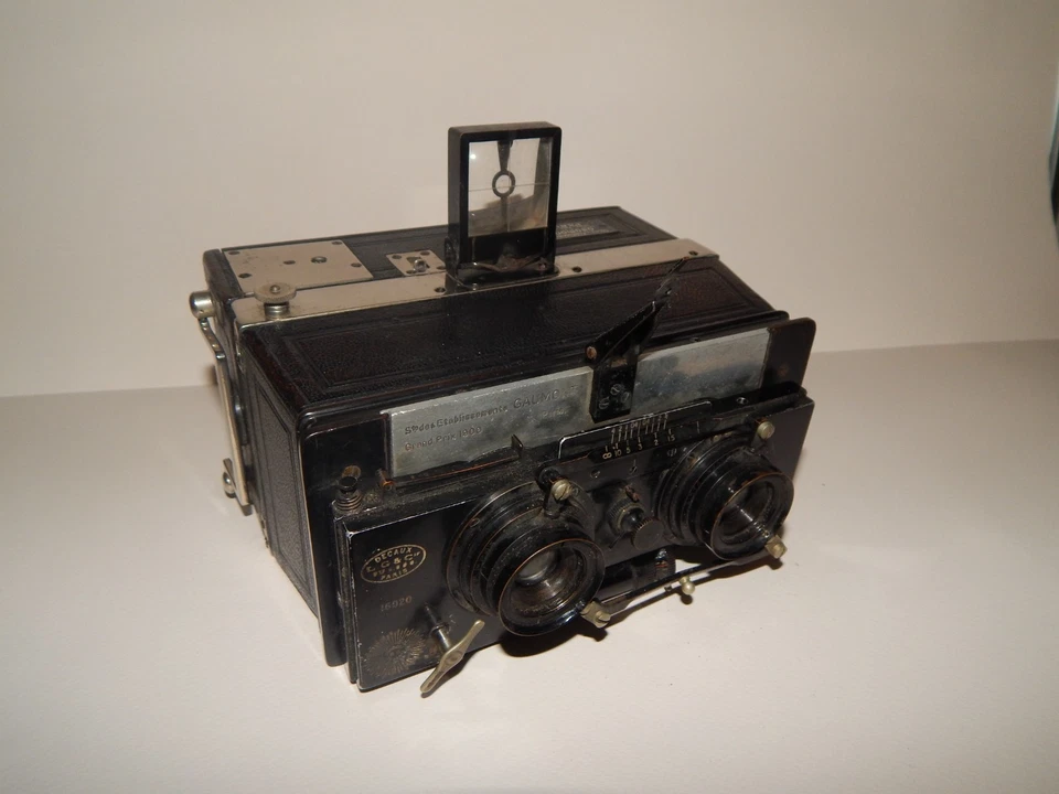 Appareil photo GAUMONT stéréo spidos Decaux 1900 saphir Boyer 16.3 - Photo 2/4